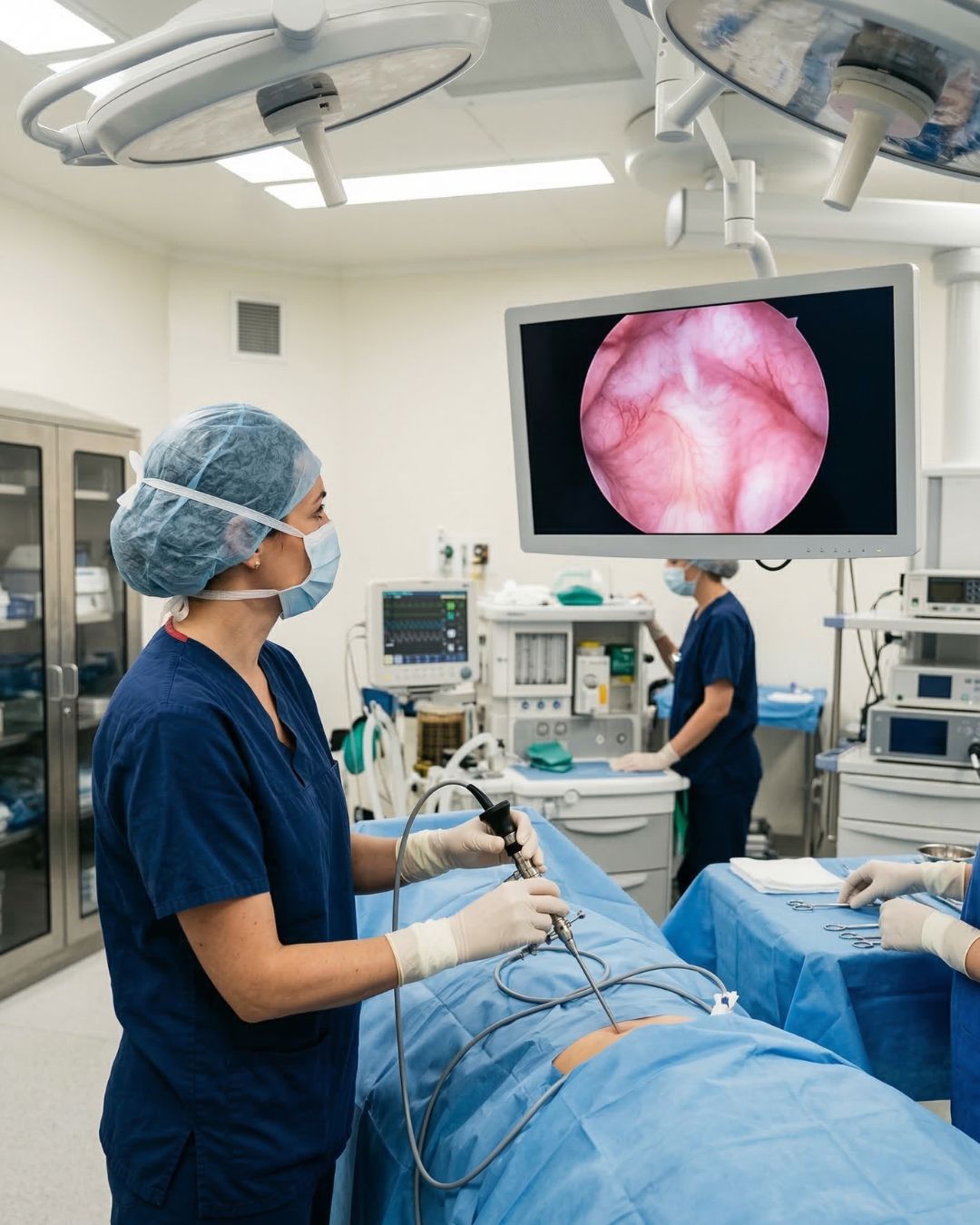 What happens during a hysteroscopy?